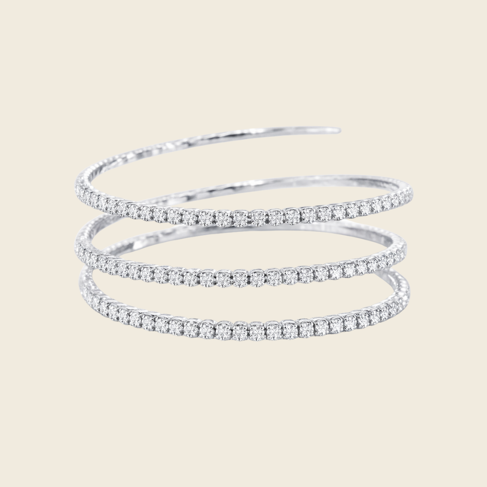 Pulseira Riviera Wrap em Diamantes