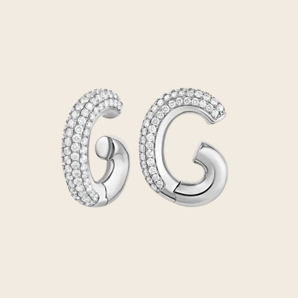 Ear Cuff em Ouro e Diamantes