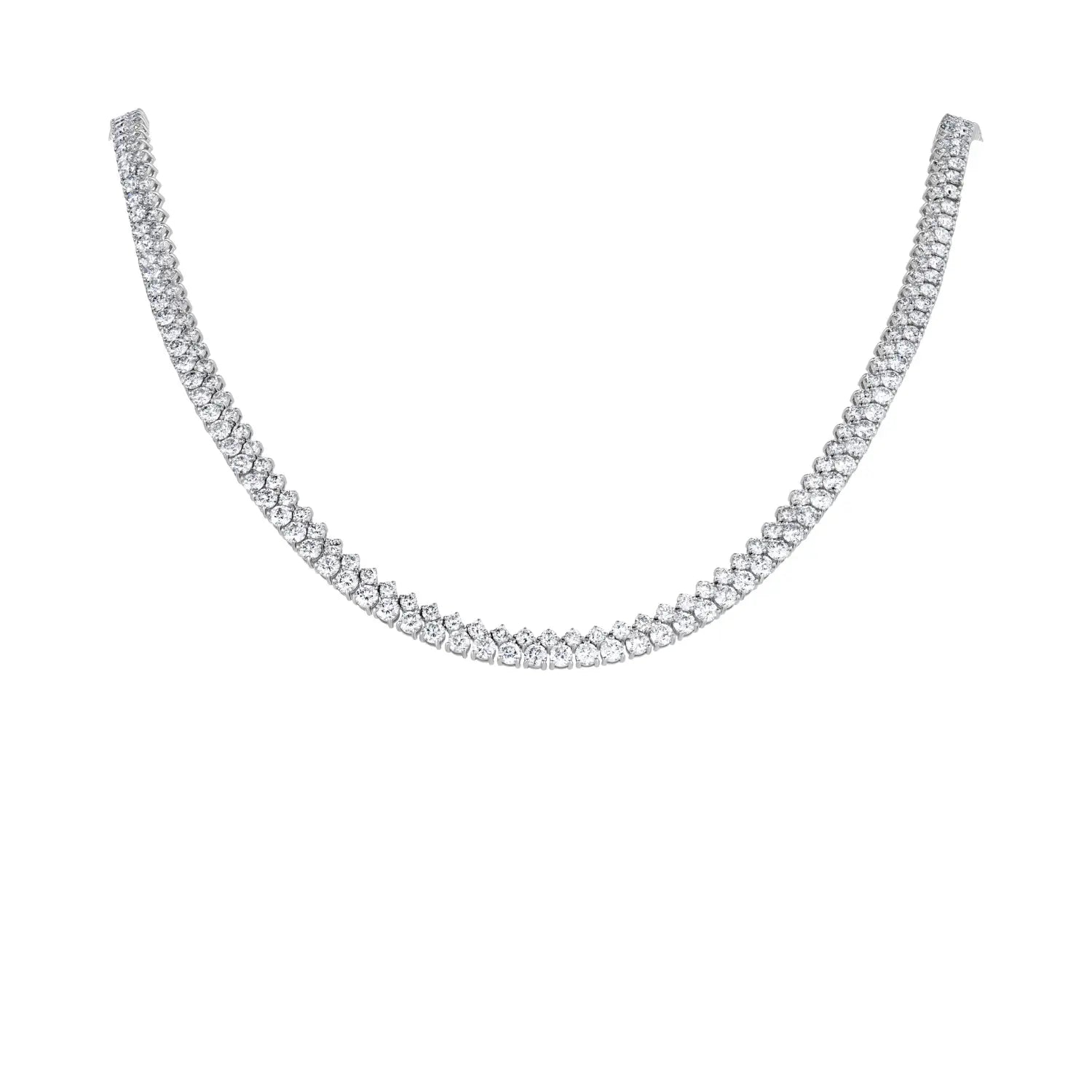 Colar Claudia de Diamantes Duplos-JJ Diamond