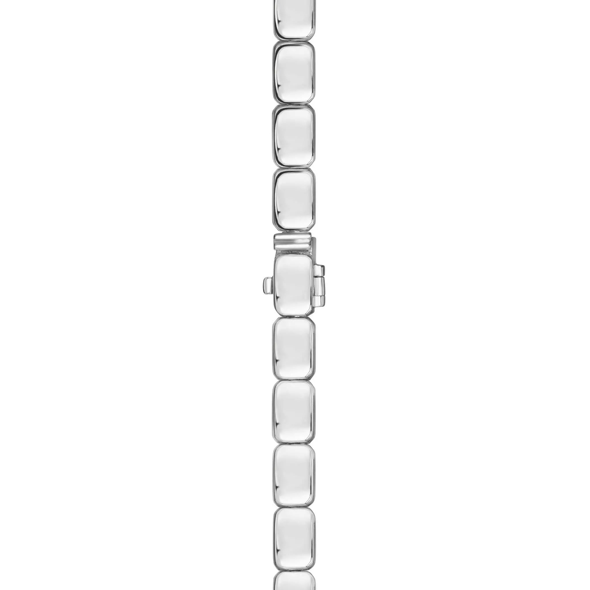 Colar Riviera com Esmeraldas e Diamantes em Ouro Branco - JJ Diamond