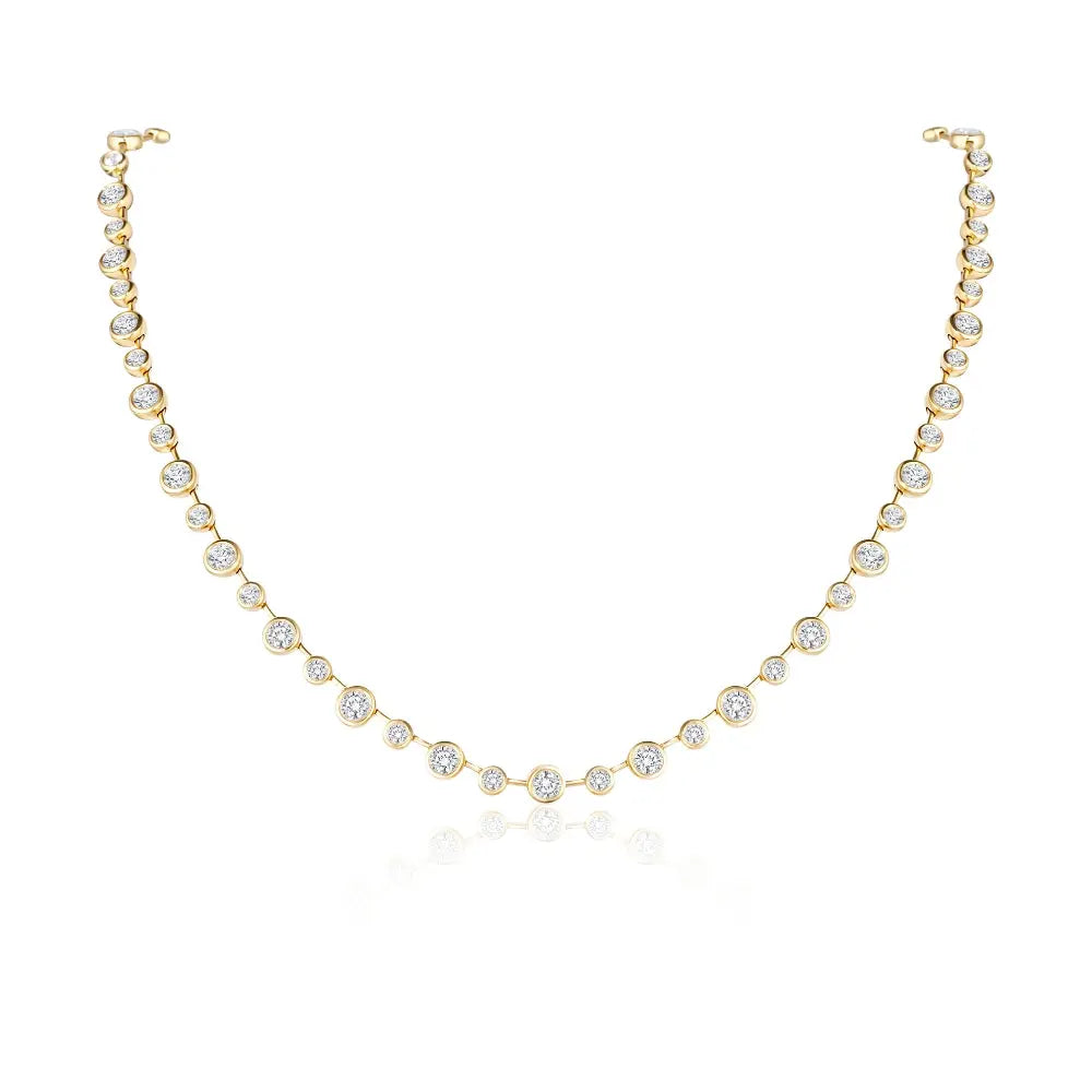 Colar Emoldurado de Diamante-JJ Diamond
