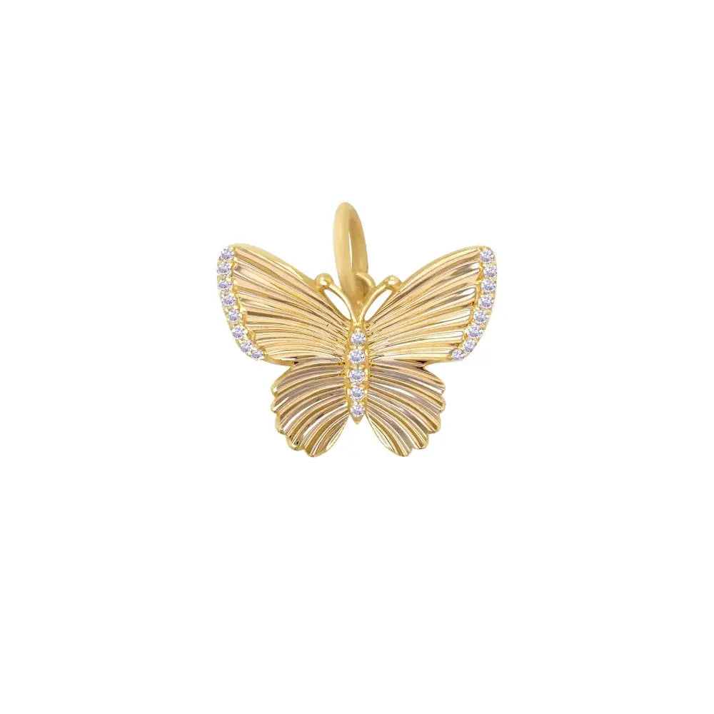 Pingente Borboleta de Diamante-JJ Diamond