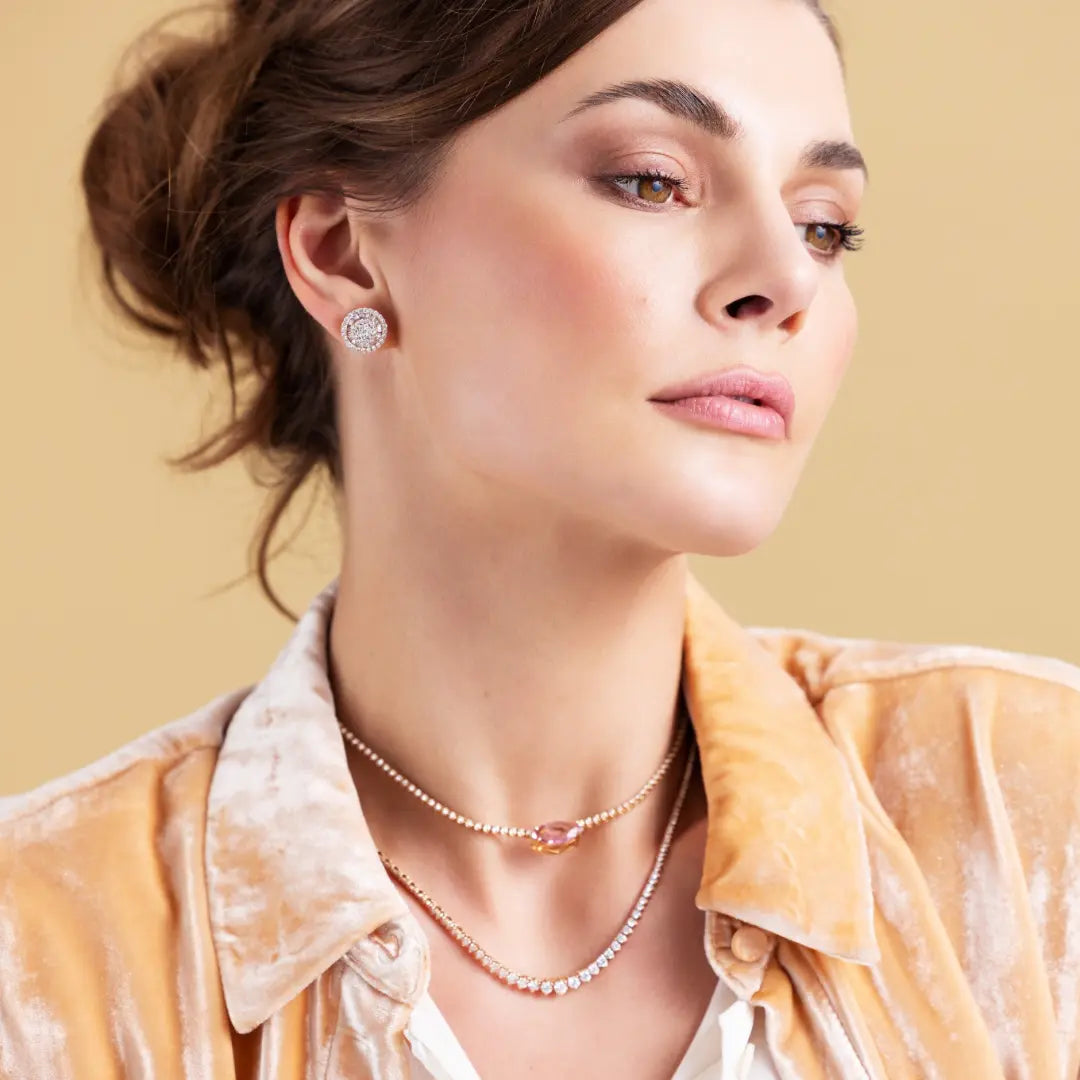 Colar Riviera Eloah de Diamantes Graduados-JJ Diamond