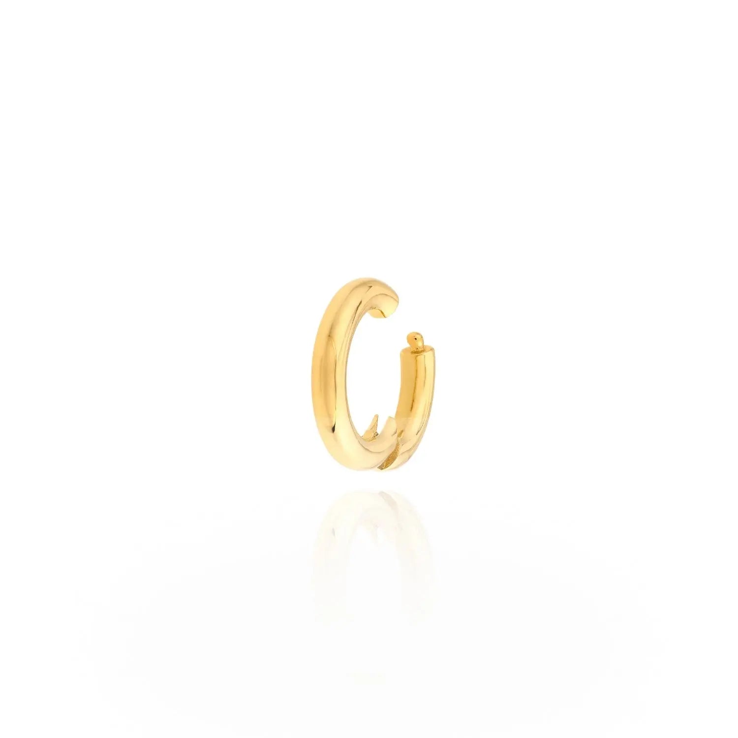 Pingente Redondo Dourado com Fecho de Pressão-JJ Diamond