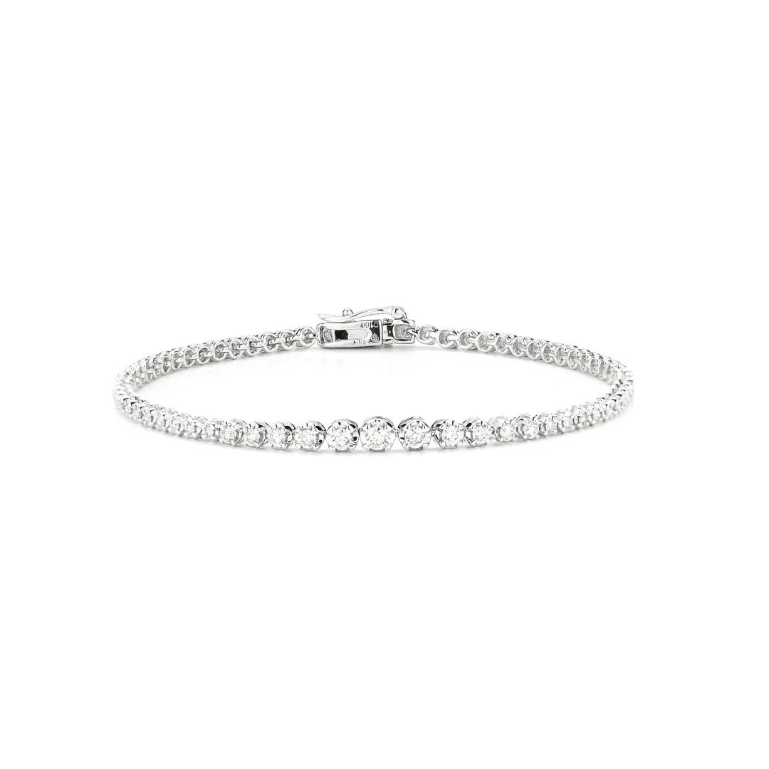 Pulseira Monica Graduada de Diamante-JJ Diamond