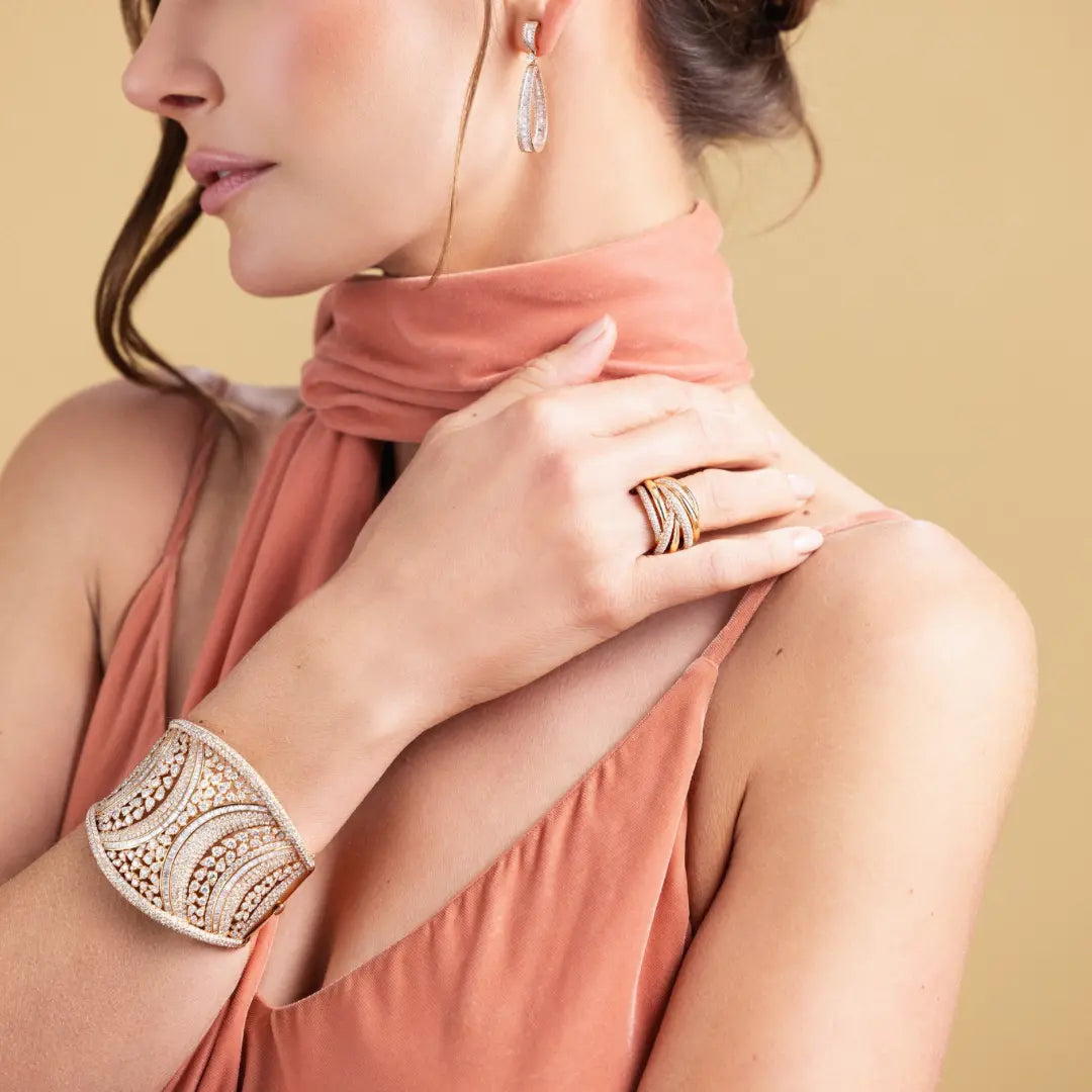 Bracelete de Diamante Pavê -JJ Diamond