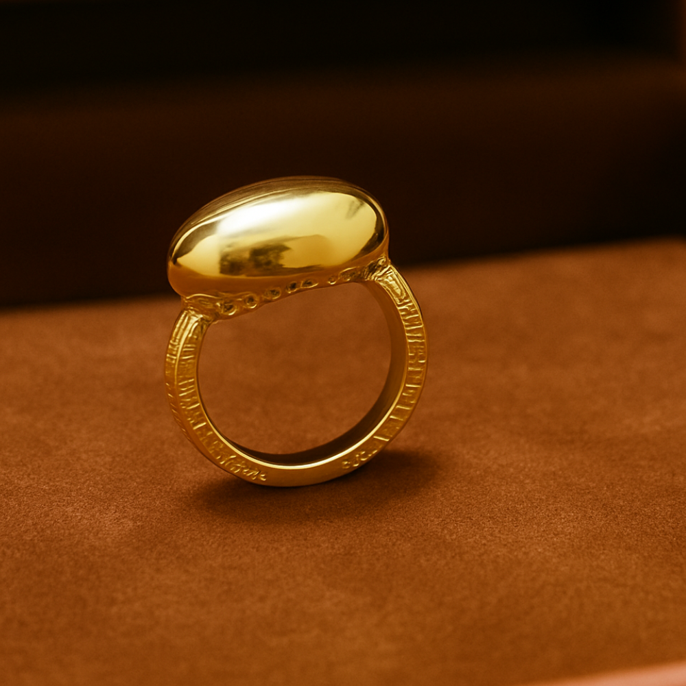 Anel Trama GoGold em Ouro Amarelo