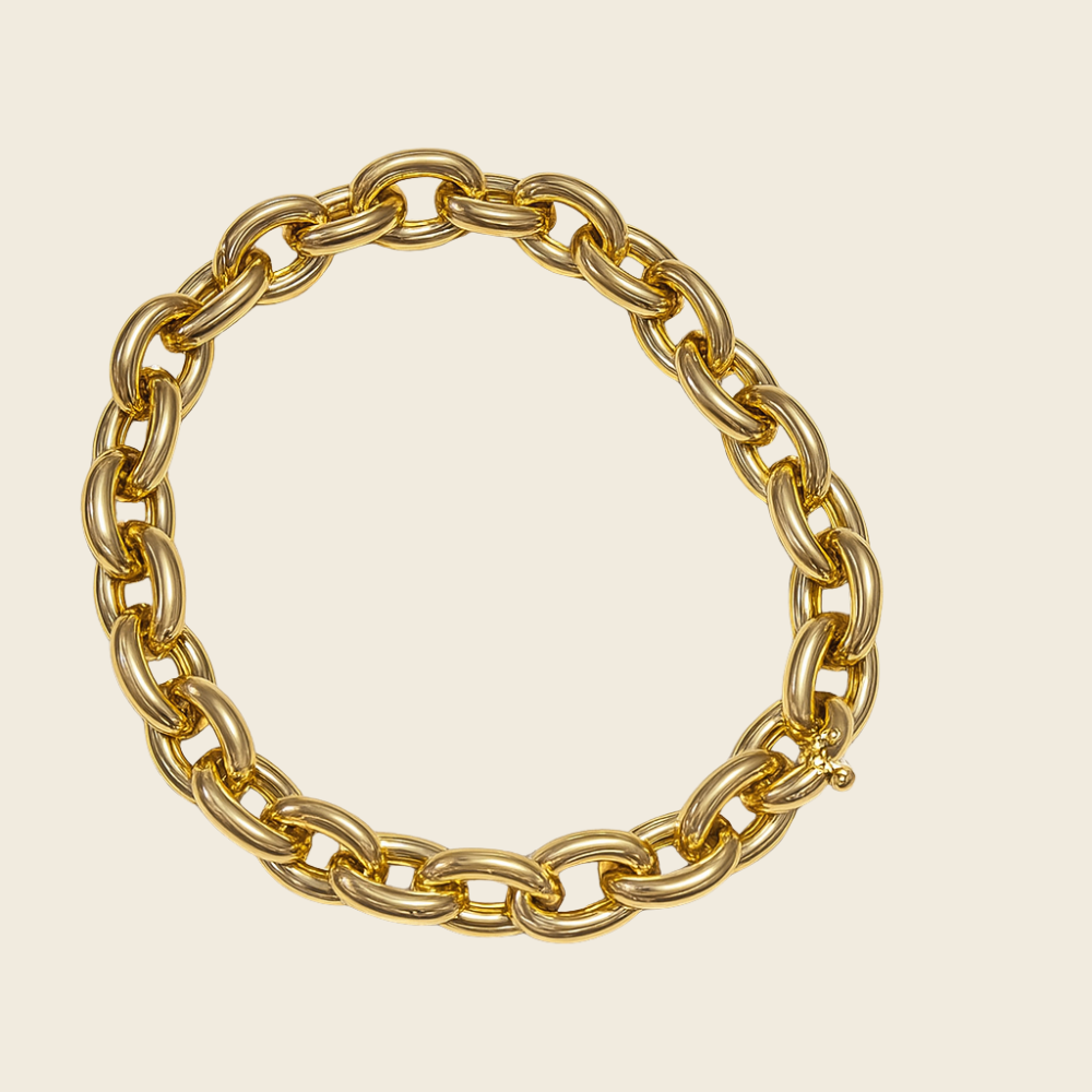 Colar Elos em Ouro Amarelo