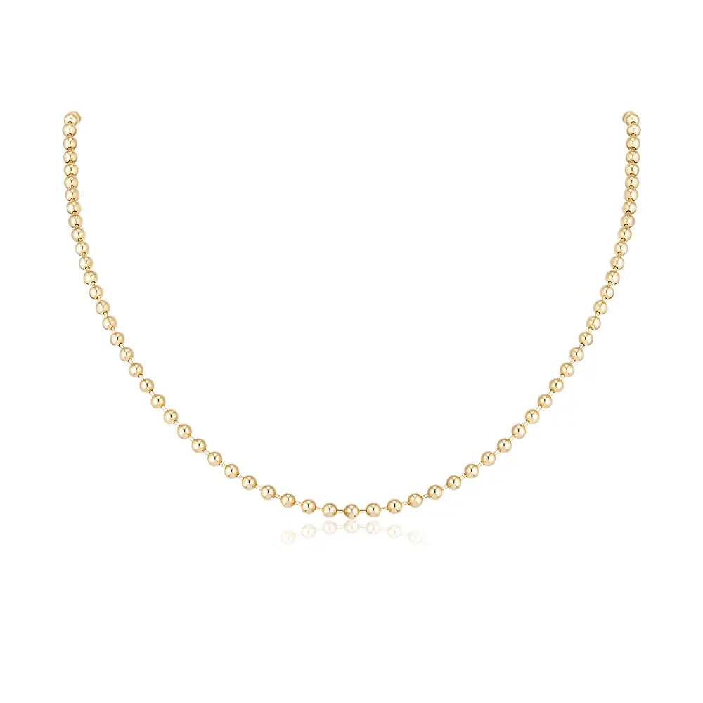 Colar de Bolinhas em Ouro 3mm-JJ Diamond