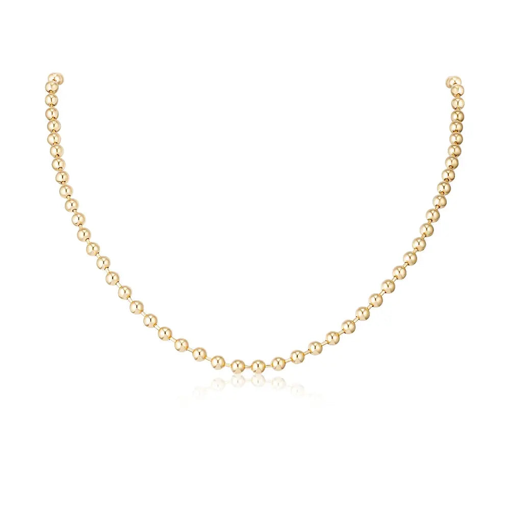 Colar de Bolinhas em Ouro 4mm-JJ Diamond