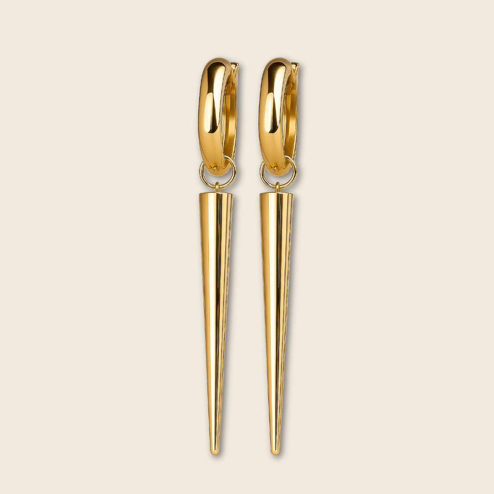Brinco Spike em Ouro Amarelo