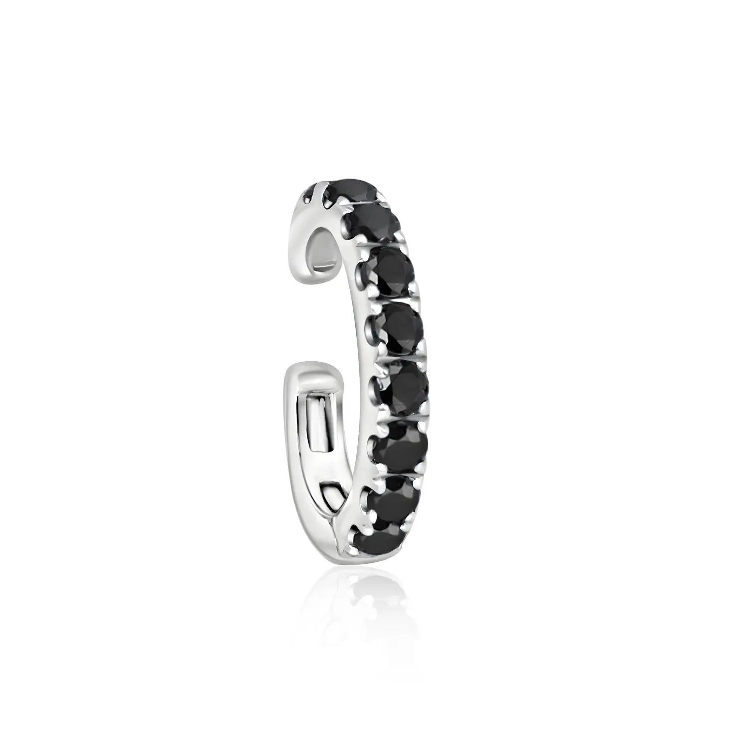 Ear Cuff com 9 Diamantes-JJ Diamond