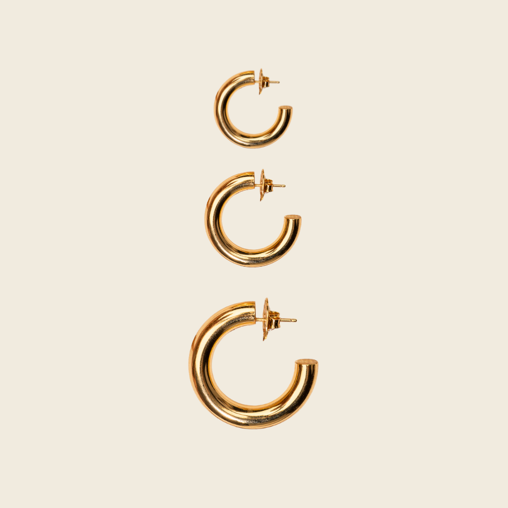 Brinco Argola em Ouro Amarelo