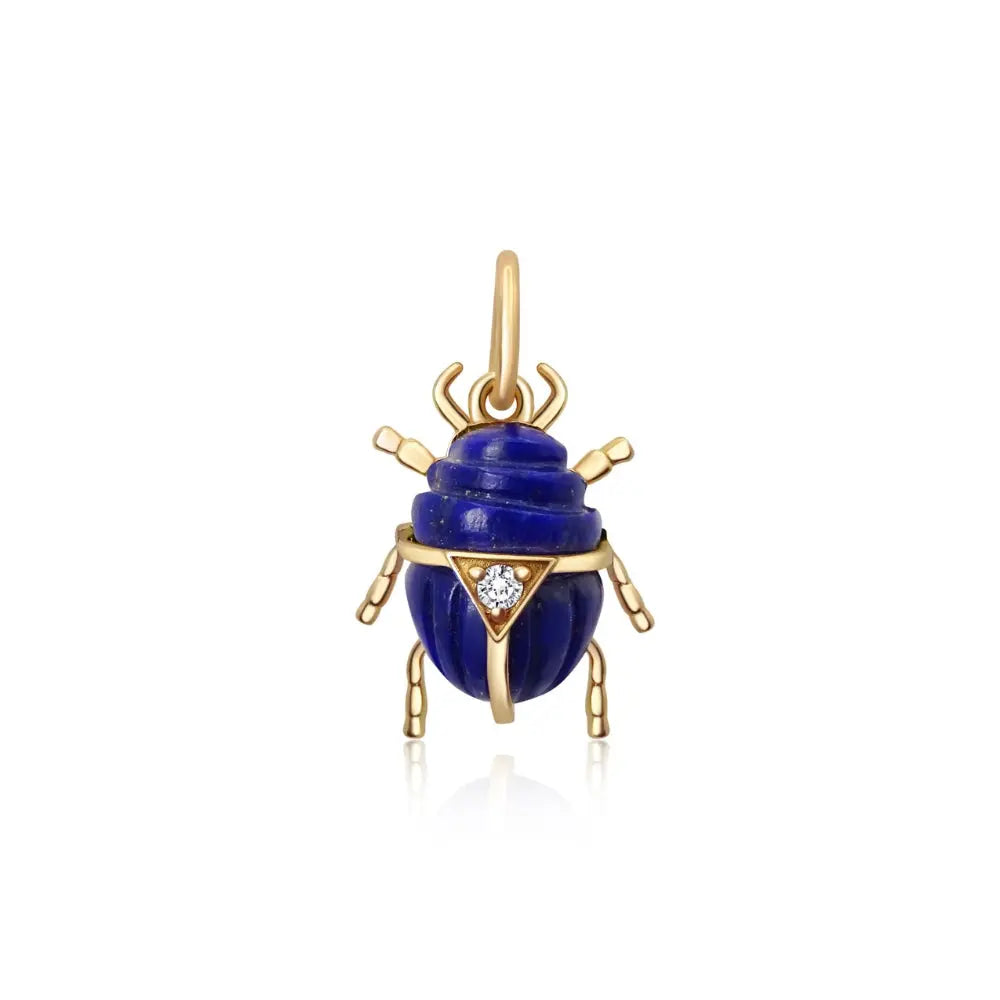 Pingente Besouro em Ouro Amarelo-JJ Diamond