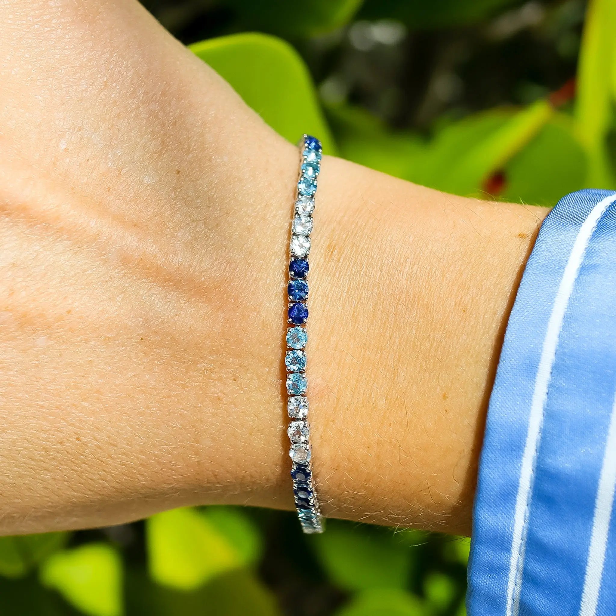 Pulseira Degradê Azul-JJ Diamond