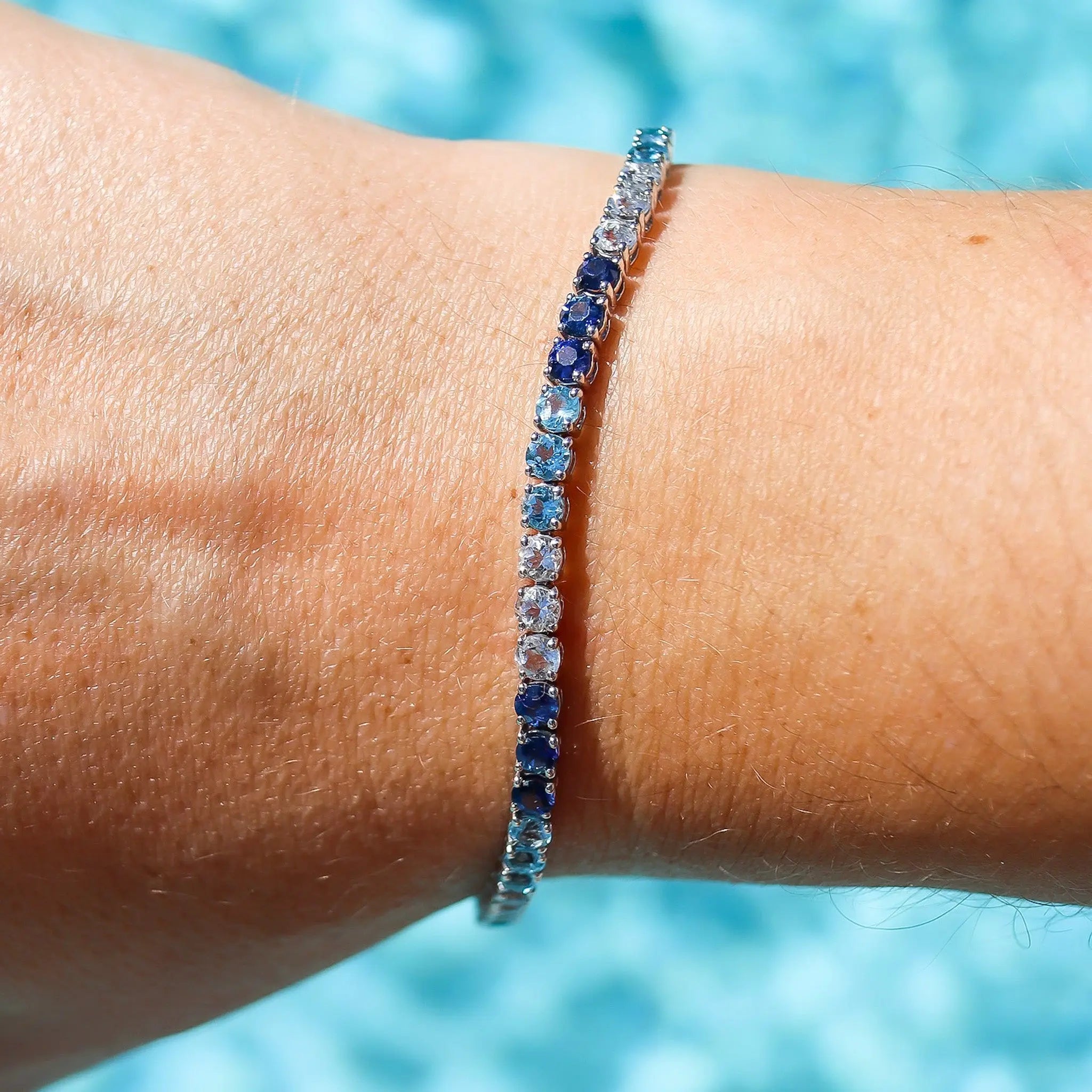 Pulseira Degradê Azul-JJ Diamond