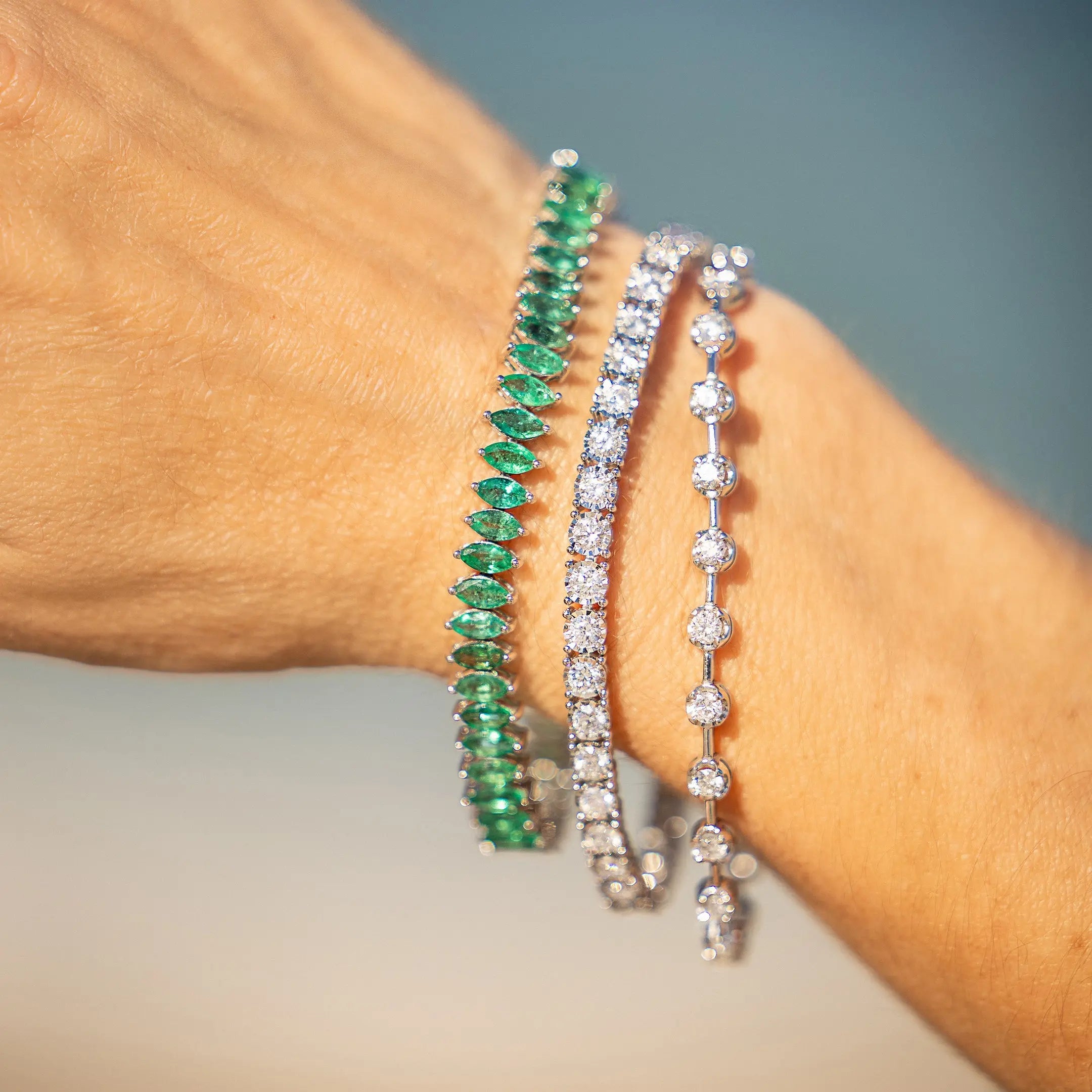 Pulseira Riviera Milagre de Diamante-JJ Diamond