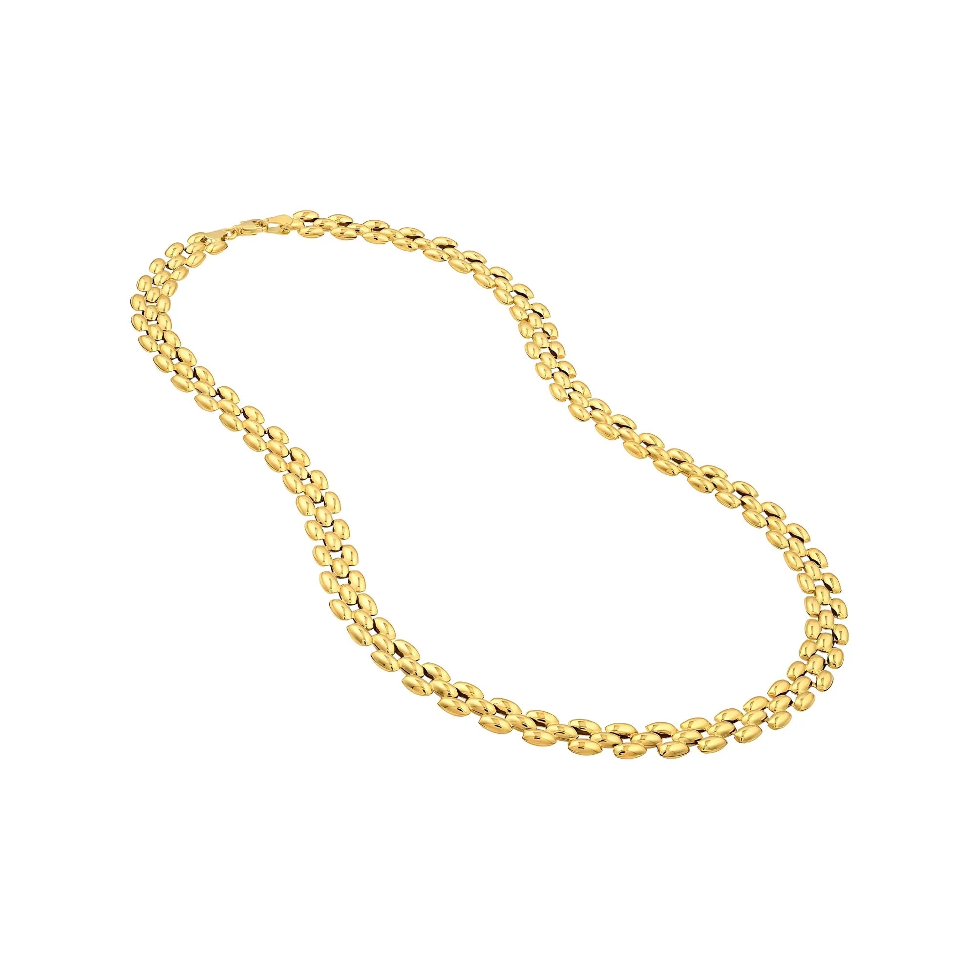 Corrente Multi Fileiras de Ouro-JJ Diamond