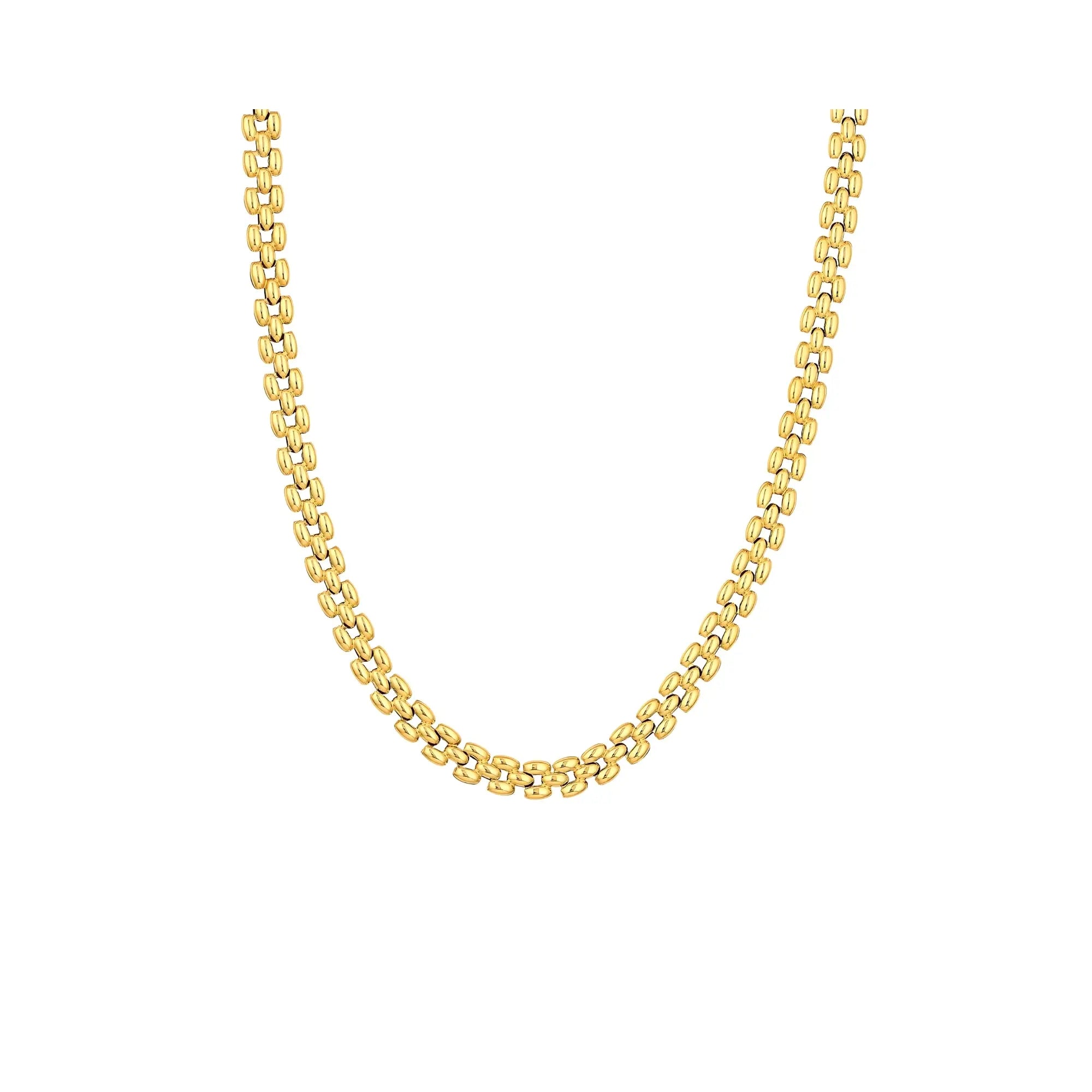 Corrente Multi Fileiras de Ouro-JJ Diamond