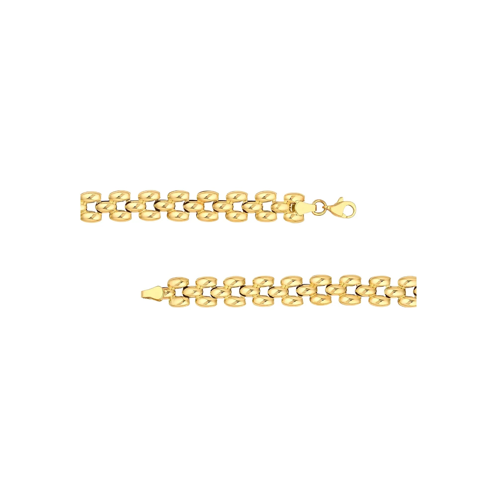 Corrente Multi Fileiras de Ouro-JJ Diamond