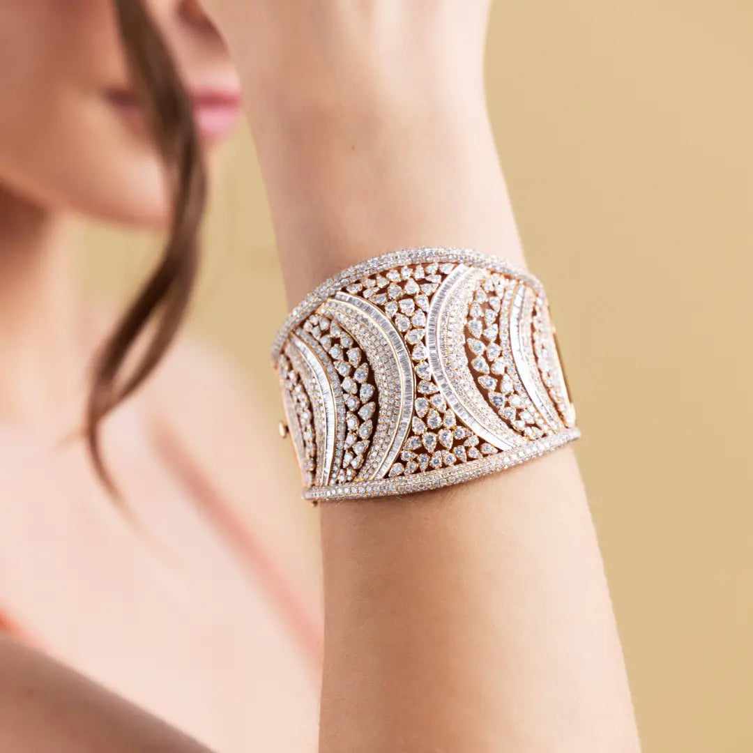 Bracelete de Diamante Pavê -JJ Diamond