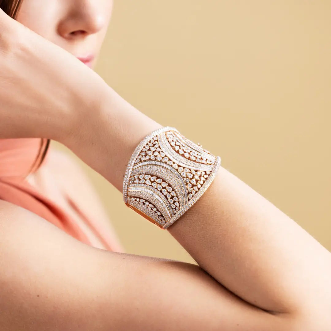 Bracelete de Diamante Pavê -JJ Diamond