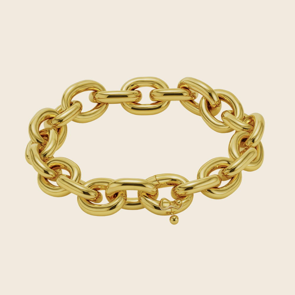 Pulseira Elos em Ouro Amarelo