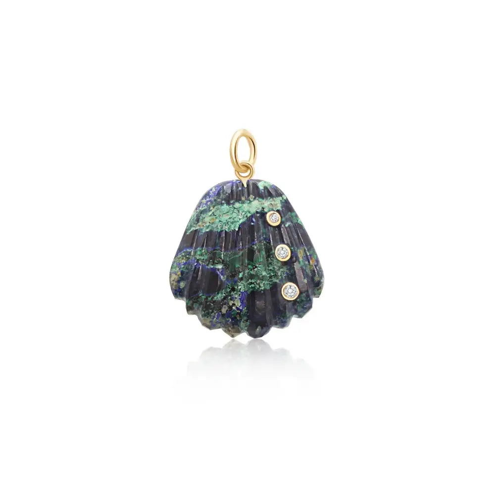 Pingente Concha de Ouro Amarelo-JJ Diamond